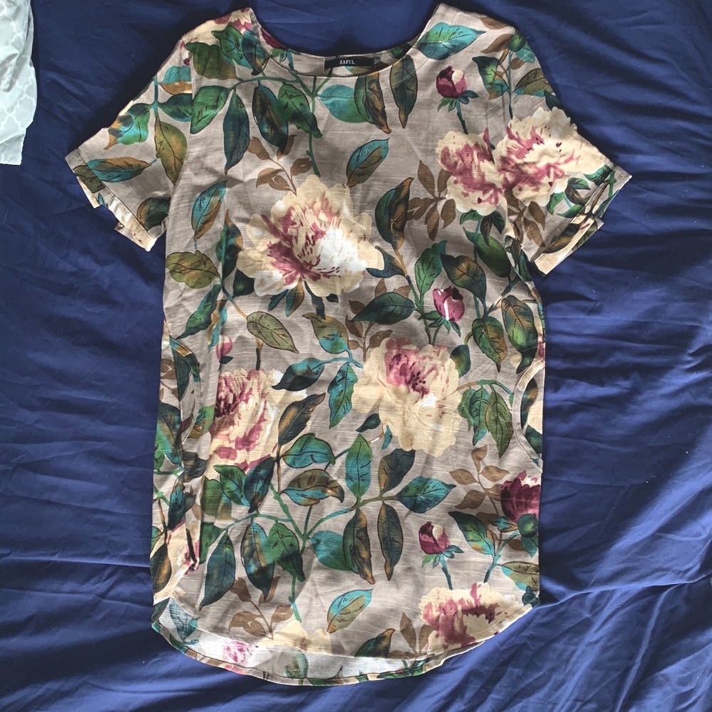 Floral T-shirt dress